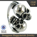 Best Quality Sgs Stainless Steel Skull Engagement Ring For Women